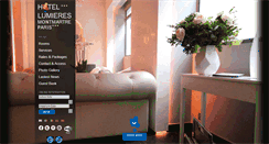 Desktop Screenshot of hotel-lumieres.com